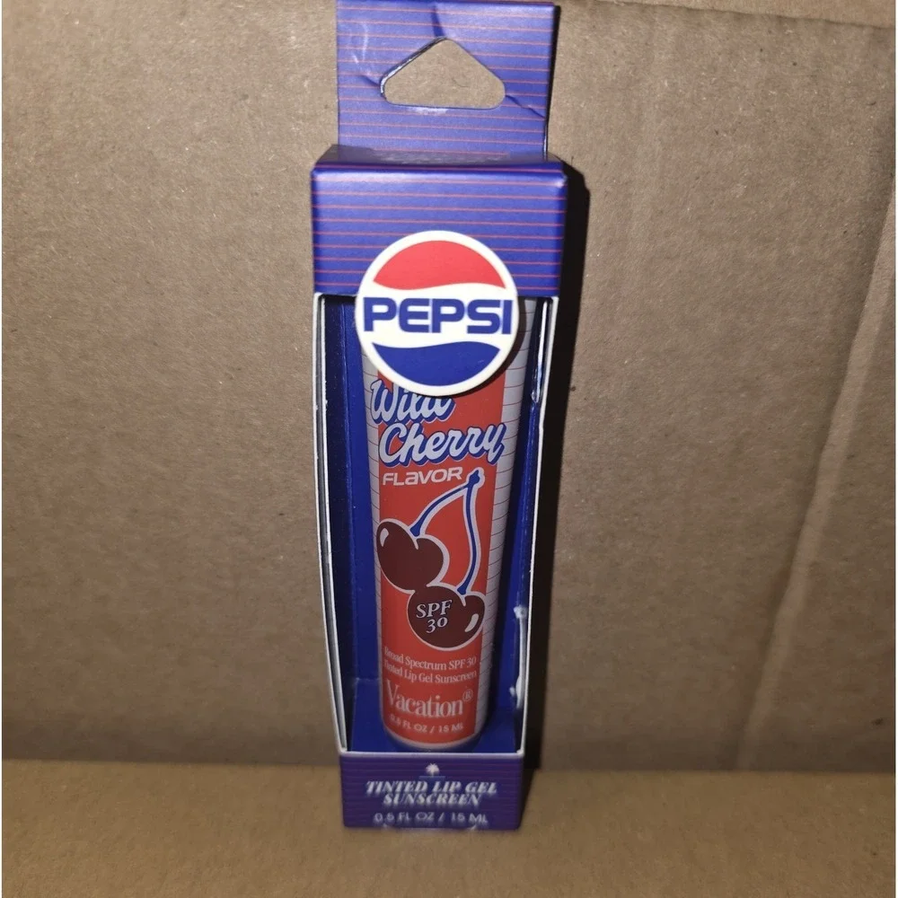 Vacation x PEPSI Tinted Lip Gel Sunscreen - Wild Cherry Pepsi - 0.5 fl oz NIB - Picture 11 of 14